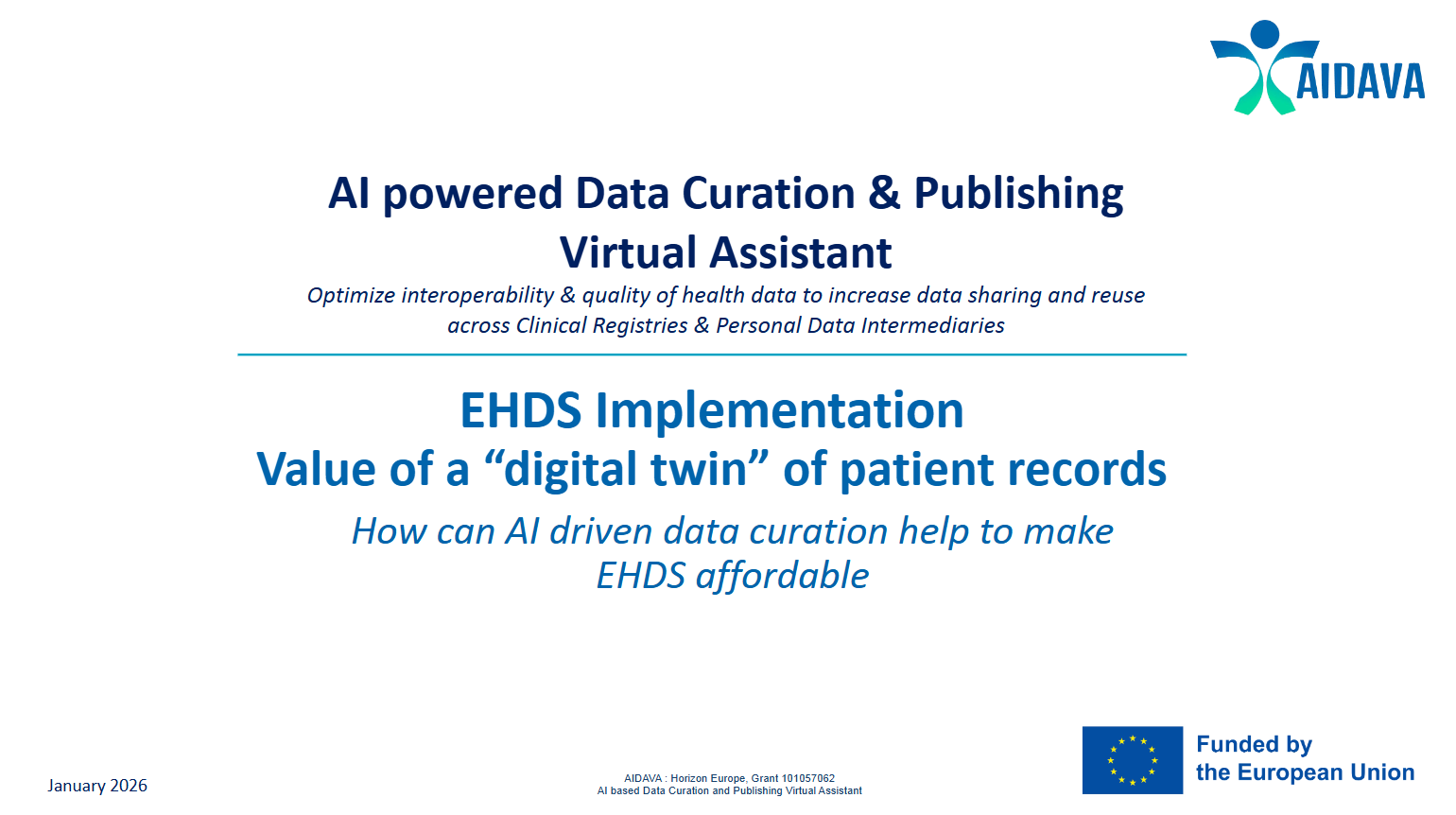 EHDS Implementation - Value of a digital twin of patient records EHDS Implementation - Value of a digital twin of patient records